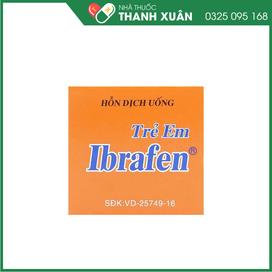 Children's Ibrafen thuốc hạ sốt, giảm đau, chống viêm từ nhẹ đến vừa